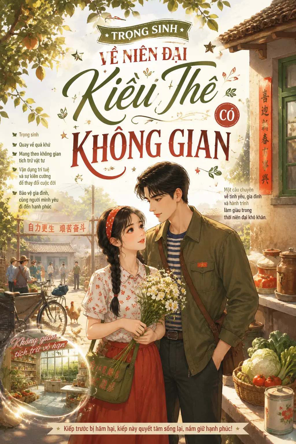 Minh họa Trọng Sinh Về Niên Đại Kiều Thê Có Không Gian – nữ chính làm giàu từ không gian thời bao cấp